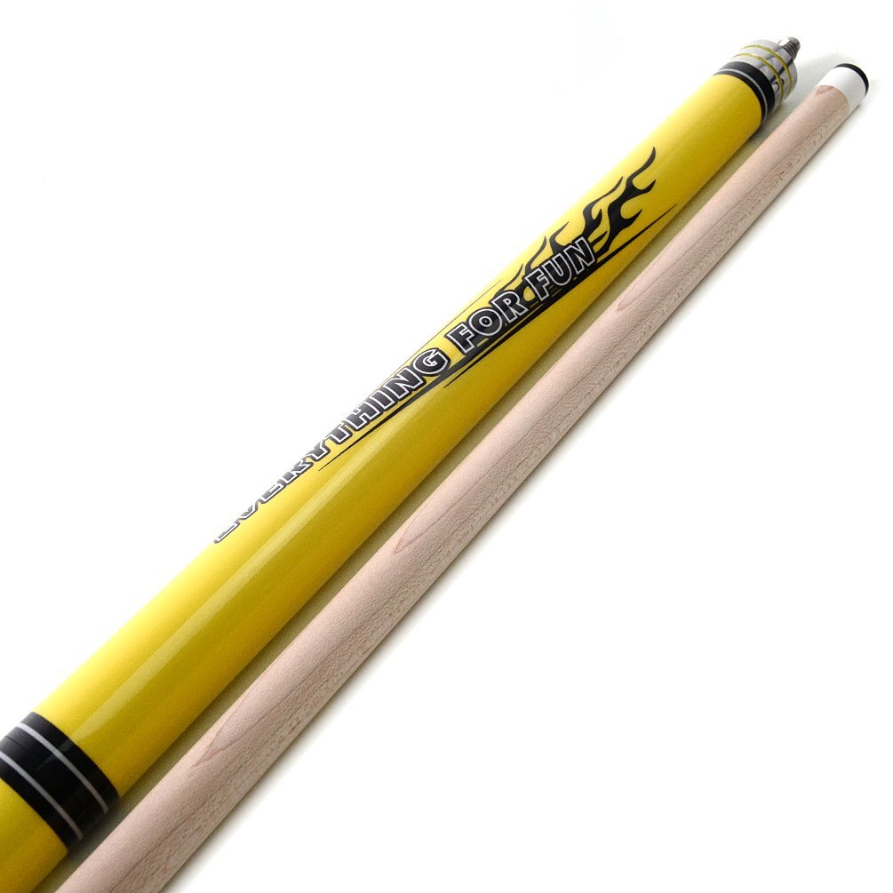 CUESOUL FIRE Break Jump Cue Stick 19oz 13mm Tip-Yellow Break