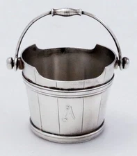 George Sharp American Sterling BUCKET FORM Open Salt