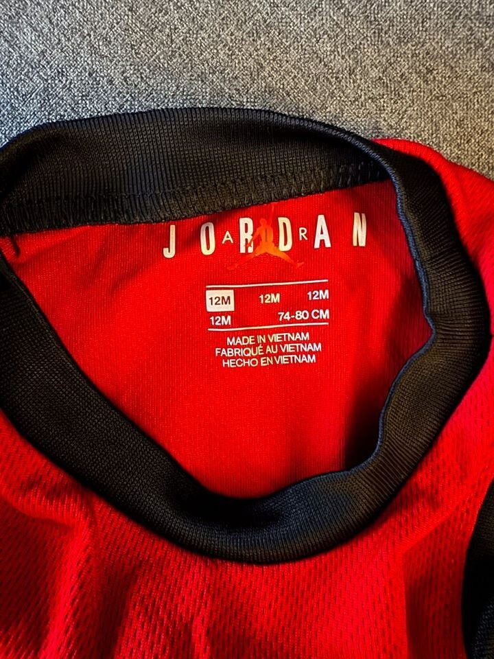Toddler Nike Air Jordan Red Jersey and Black Shorts 12M eBay