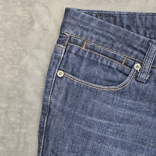 Vintage American Eagle Jeans Womens 8 Reg Blue Denim Real Flare Boho Y2K 33x30.5 - Picture 4 of 23