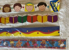 4 VTG 1990s RARE Creative Teaching Press BULLETIN Board Border Magic Teacher