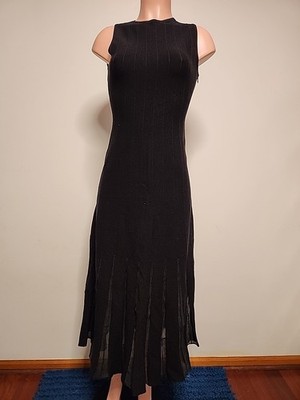 Nwt Commense Women's Black Long  Dress  Size Small