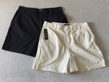 BRAND NEW - Lot of 2 - Banana Republic Ladies Pleated Front Shorts - Size 12