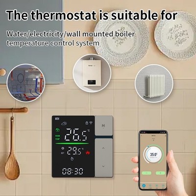 Tuya APP Sprachsteuerung Thermostat für 3A Boiler & 16A Fuβbodenheizung per WiFi