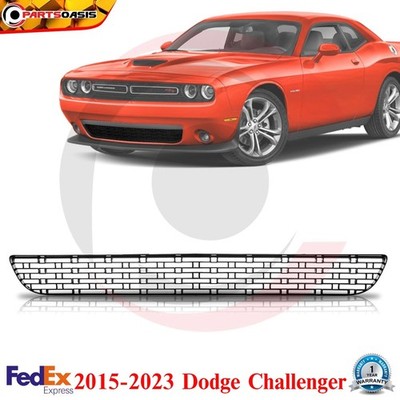 Front Bumper Lower Grille Textured Black For 2015-2023 Dodge Challenger Plastic