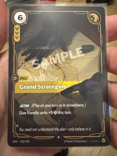 Riftbound League of Legends - Grand Strategem 233 - SAMPLE | eBay