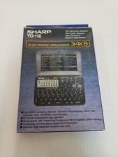 Sharp Electronic Organizer 34KB YO-110 Clock Calendar Schedule Memo