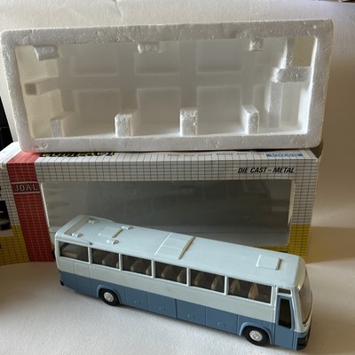 JOAL COMPACT 1:50 SCALE VOLVO C10M COACH TWO-TONE BLUE DIECAST MODEL BOXED