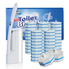 Disposable Toilet Brush Cleaning System with 50pcs Toilet brush  50 refills