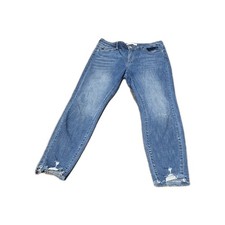 Kancan Womens Denim Jeans 13/30 Medium Wash Frayed Hem PREOWN EUC