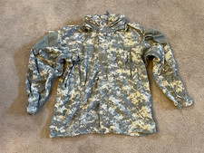 Military Gen III ACU Digital Soft Shell Cold Weather Jacket W/Hoodie Medium Reg