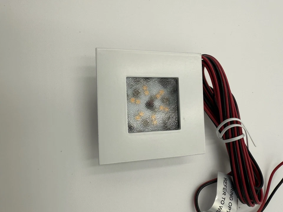 WAC Lighting HR-LED87S-WT LEDme Square Recessed/Surface Mount Button Light - Image 2 of 4