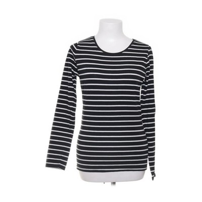Multiblu, Langarmshirt, Größe: M, Schwarz/Weiß, Streifen, Damen #BNa