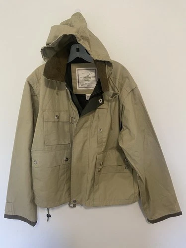 Atlantic Rancher Field Coat Jacket Mens Medium DryHandle Waxed Cotton Vest video thumbnail