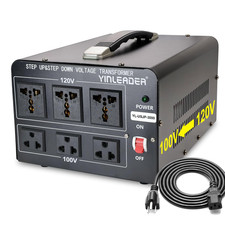 3000W 120V to 100V Voltage Converter US to Japan Step Down/Up Transformer for Ja
