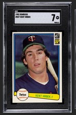 1982 Donruss - Kent Hrbek #557 (RC) SGC 7 NM Rookie RC Twins