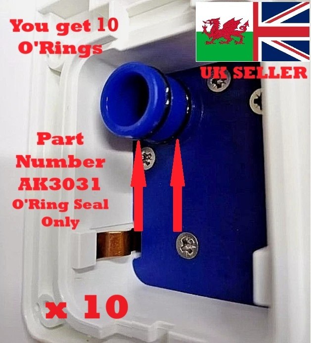 10 x Whale Watermaster O Ring for Caravan Inlet Socket Water Pump Rubber Seals