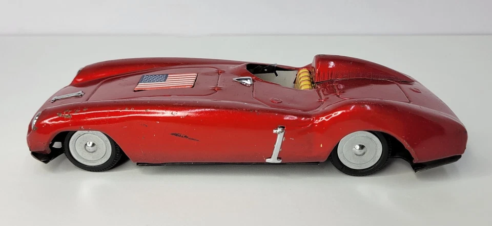 1960s Bandai 54' Ferrari 750 Monza Friction Motor Tin Sports Car Made in Japan - Image 2 of 4