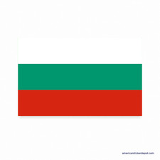 Bulgaria Flag Sticker Decal Car Bumper Truck Motorcycle Vinyl 5x3 USA Made