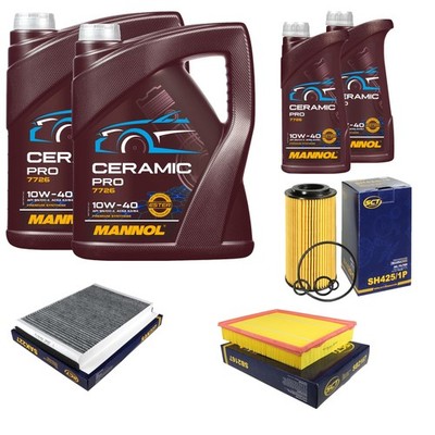 SCT Inspektionspaket 12L MANNOL Ceramic Pro 10W-40 für Mercedes-Benz Sprinter