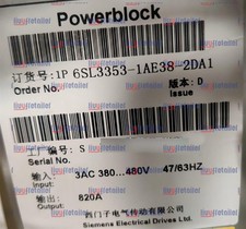 1PIECE USED SIEMENS INVERTER 6SL3353-1AE38-2DA1