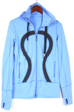 Lululemon Zip-Up Hooded Thumb Holes Stretch Athletic Running Jacket Women's 6