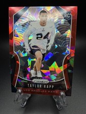2019 Panini Prizm Rookies Red Ice Prizm Taylor Rapp #385 (RC)