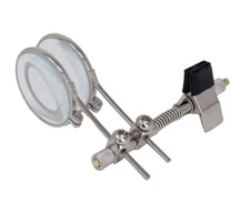 Clip-on loupe magnifier 2 lenses for eyeglasses