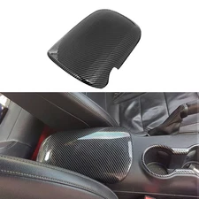Car Armrest Box Storage Cover Trim For 2015-2024 Ford Mustang Accessories