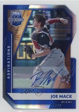 2021 Elite Extra Edition Aspirations Signatures Die-Cut 12/78 Joe Mack Auto g2u