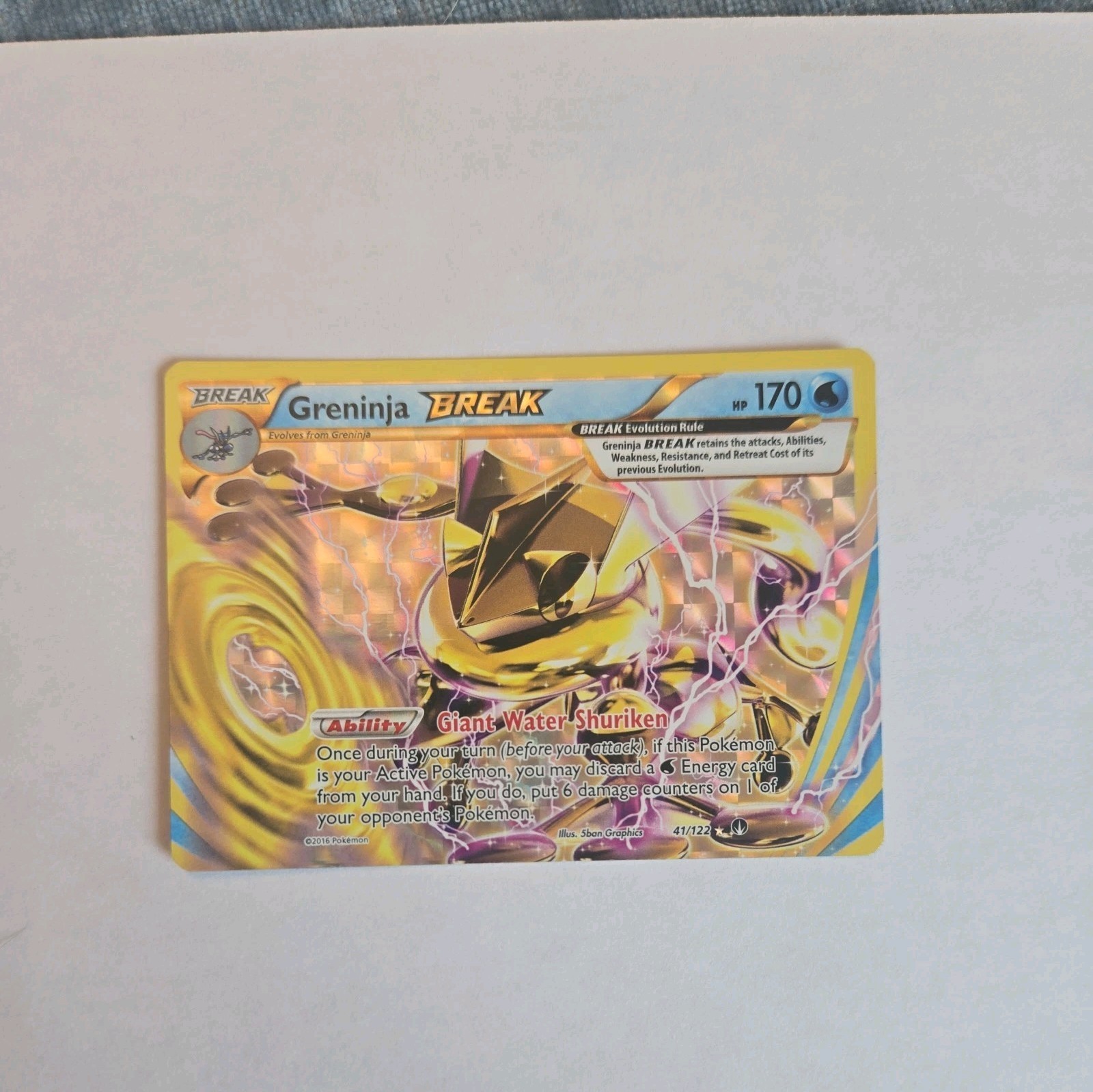 Greninja BREAK 41/122 Ultra Rare XY Breakpoint Pokemon Card