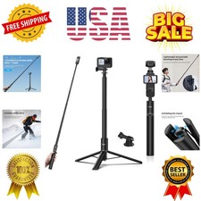 59in Invisible Selfie Stick Tripod for Insta360 X5/X4/X3/ONE X2/GO 3s/DJI Osm...