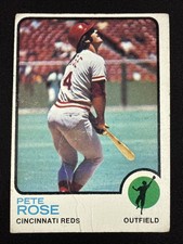 Pete Rose 1973 Topps Baseball Cincinnati Reds #130 Vintage VG
