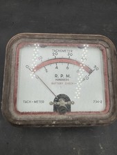 Vtg Sun Electric Engine Tachometer Gauge Vtg Sun Electric Engine Tachometer Gauge