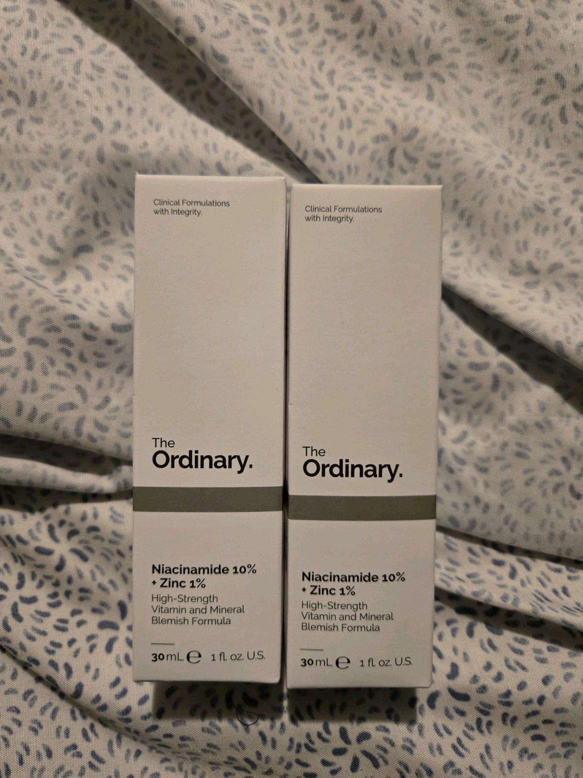 The Ordinary Niacinamide 10% and Zinc 1% Smoothing Serum 30ml/1oz Pack of 2