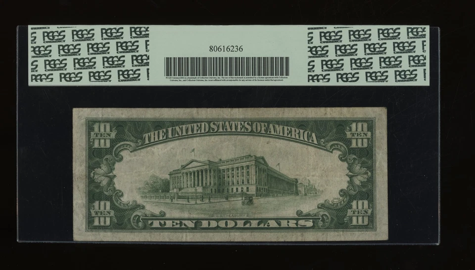 DBR 1934-A $10 FRN Cleveland Fr. 2006-D PCGS 25 Serial D02464888B - Image 2 of 2