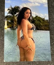 Photo Hot Sexy Beautiful Woman In Thong Round Bottom 4x6 Picture