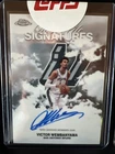 VICTOR WEMBANYAMA 2025 TOPPS CHROME SKY WRITE SIGNATURES ON CARD AUTO SEALED