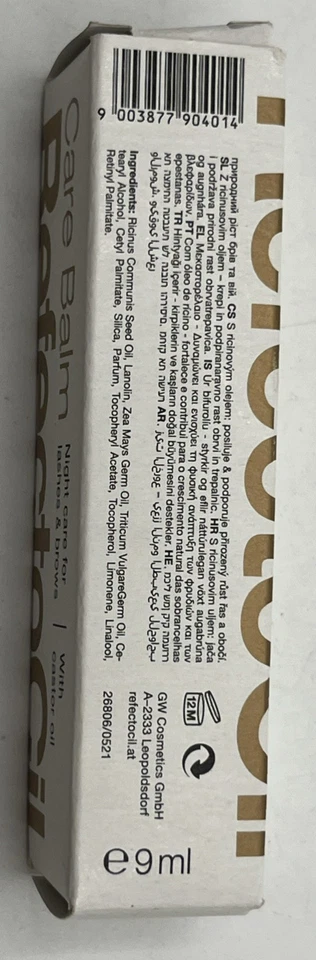 RefectoCil Care Balm Night Care For Lashes & Brows With Castor Oil 9ml NEW - Image 3 of 4