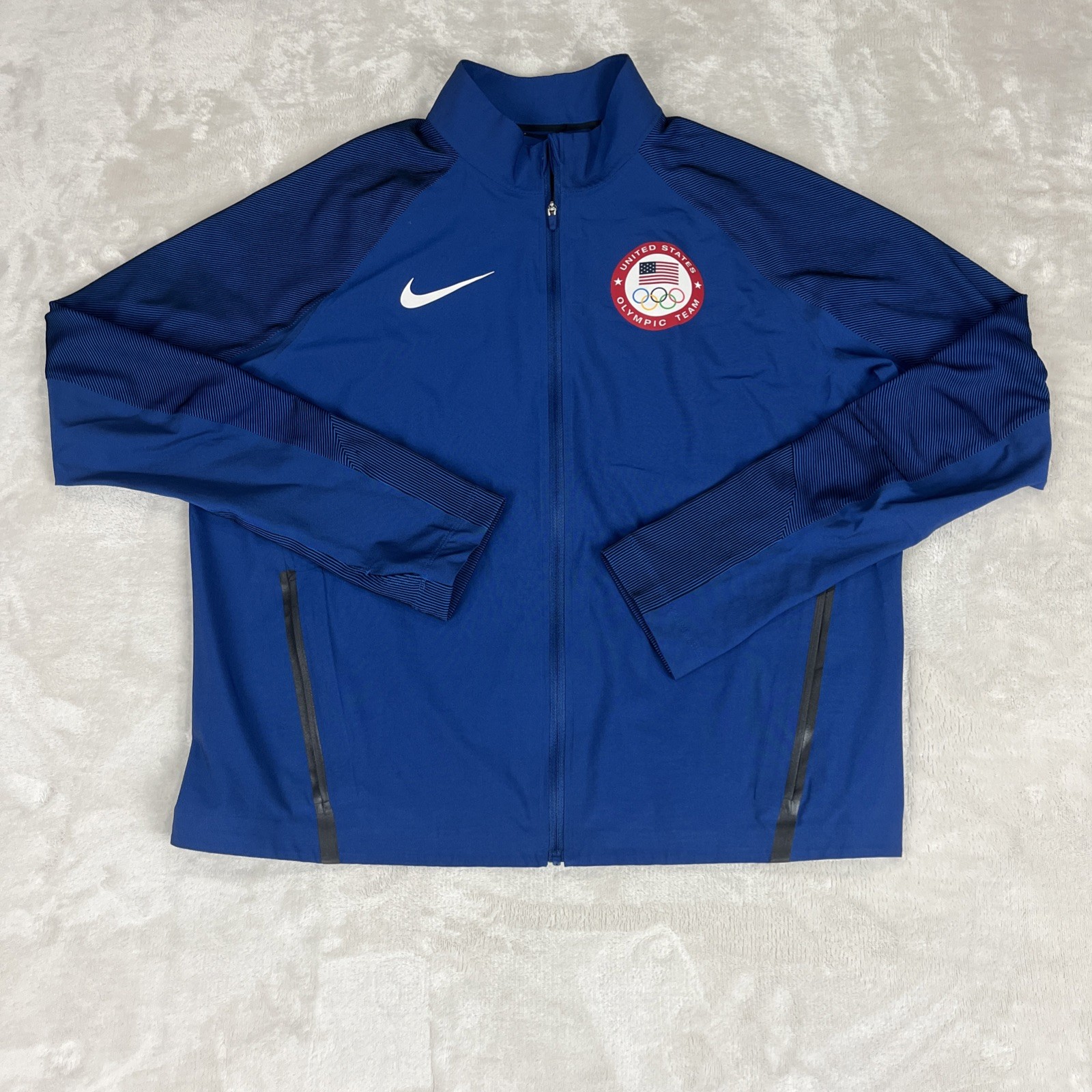 Nike Flex Jacket Blue Team USA Olympic Stadium Full Zip 2016 Women’s Size Large
