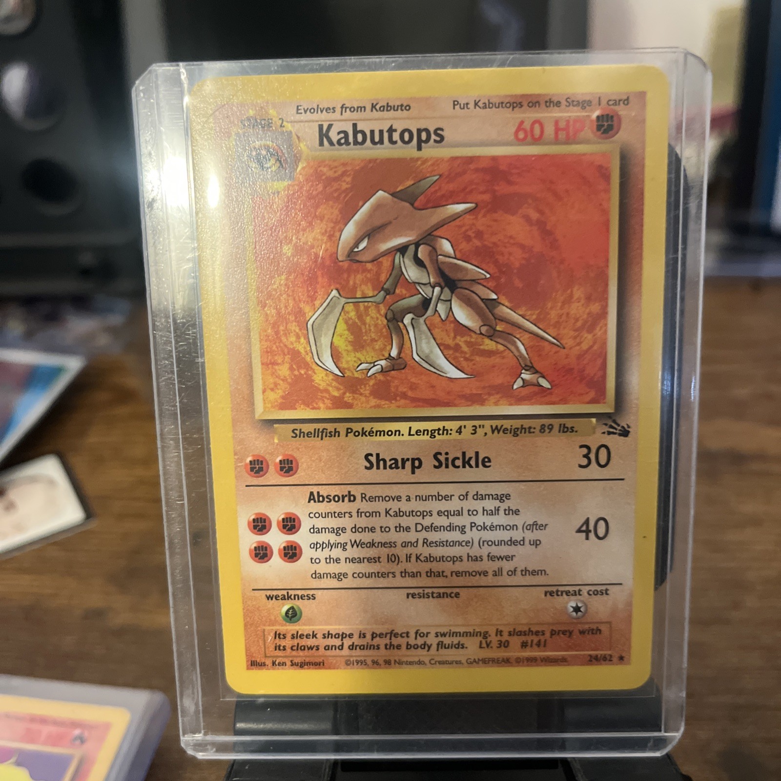 Kabutops 2462 Fossil Regular 1999 Pokemon G2U