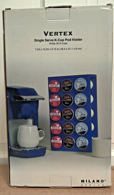 KEURIG 30 K CUP HOLDER COFFEE POD Storage Organizer Blue