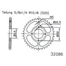 Pignone 28 denti per Aeon Cobra 220 2WD anno 2012-2015 di Esjot - nuovo