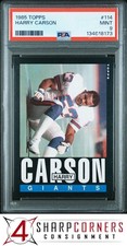 1985 TOPPS #114 HARRY CARSON GIANTS HOF PSA 9