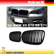 2x Kühlergrill Sport Grill Nieren Doppelsteg für BMW X5 E70 X6 E71 Glanz Paar