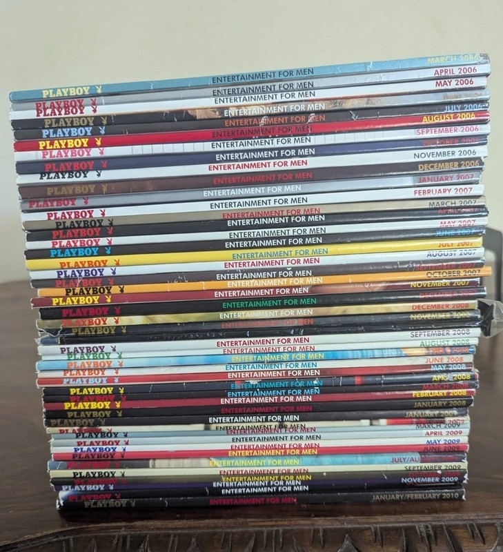 Lot Of 47 Playboy Magazines March 2006 to Feb 2010 Complete w/ Extras Free Ship