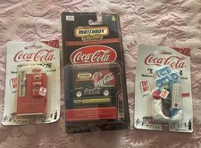 Vtg Coca-Cola collectible magnets Lot of 2 + 1 CHEVY CAMARO SEALED MATCHBOX