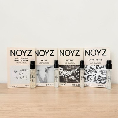 NOYZ Only Human, 12:00, Detour, Lost + Found EDP Sample Spray Set 4pc 1.5ml Each