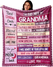 Soft Throw Blanket for Grandma - Perfect Gift from Grandkids for Any Occasion