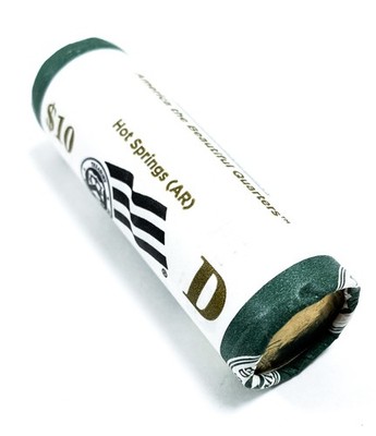 2010 D HOT SPRINGS AR ATB Sealed Uncirculated GREEN US Mint Coin Quarter Roll